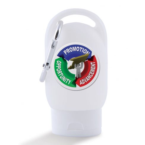 30ml Liquid Hand Sanitiser with Carabiner