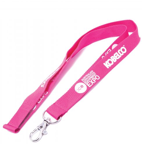 Flat Ribbed Lanyard With Swivel Clip